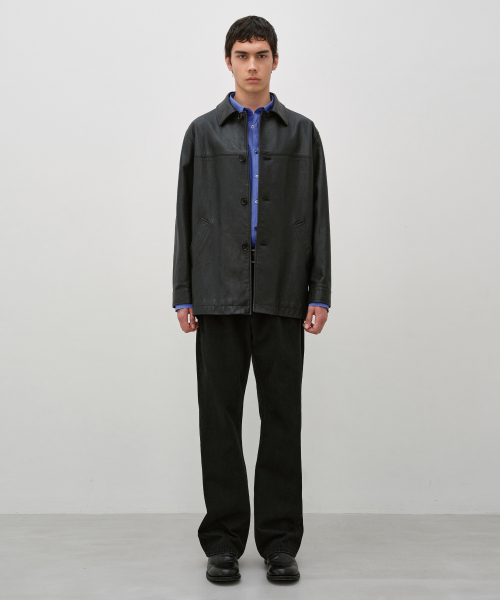 Calf Skin CarCoat BLACK