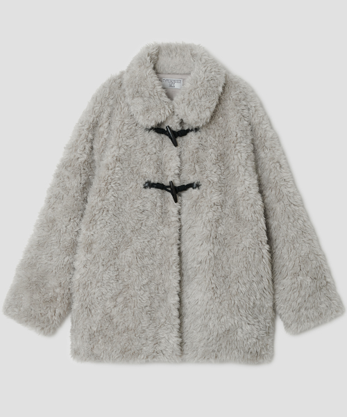 Fur Duffle Jacket [Gray]