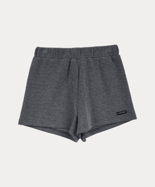 Nova Ribbed Shorts - Charcoal