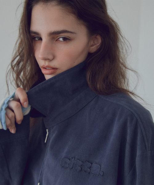 Soft Touch Cotton Zip Pocket Blouson_CTO161(Deep Blue)