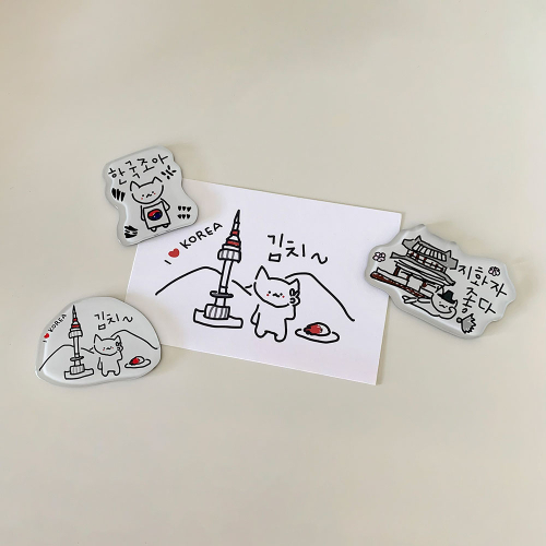 엉망진창 k-마라 고앵이 마그넷