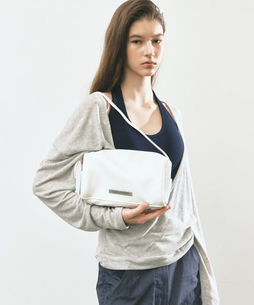 EMBOSSED METAL MINI BAG_IVORY