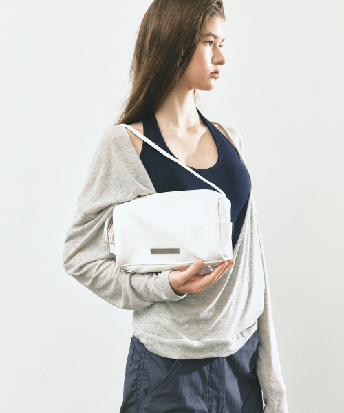 EMBOSSED METAL MINI BAG_IVORY