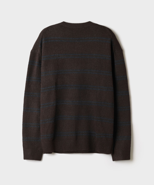 [SOFT YARN] Fuzzy Henley Neck Sweater_SPKWG4TC03