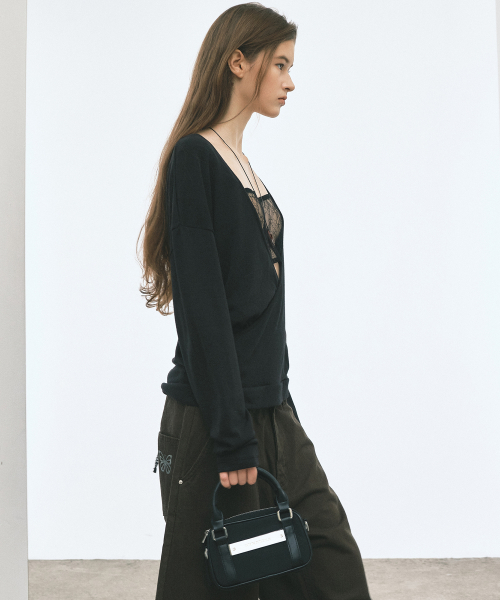 MICRO BOSTON NYLON BAG_BLACK