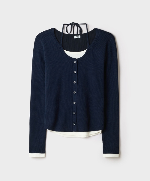 Halter-Neck Layered Cardigans_SPCKG49G02