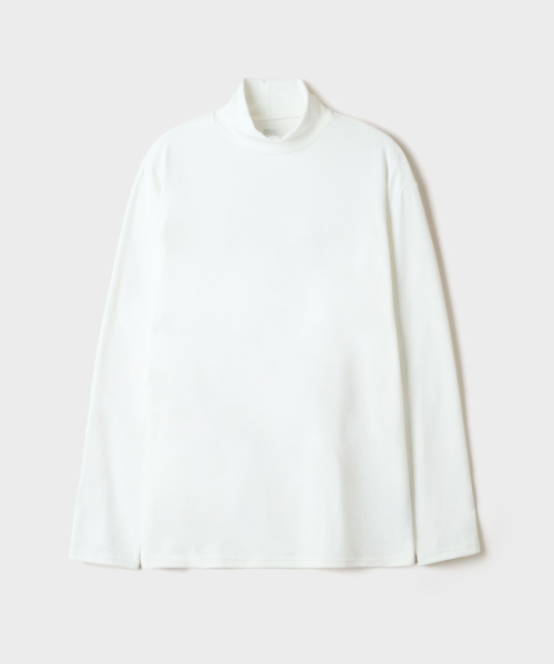 Fleece Mock Neck Long-Sleeve Tee_SPFWG4VC02