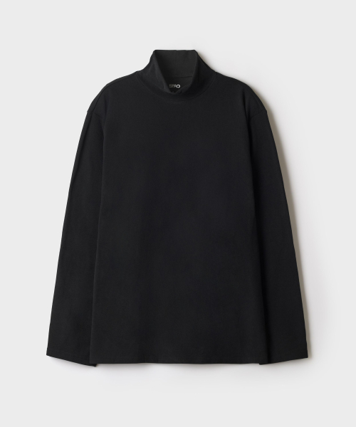 Fleece Mock Neck Long-Sleeve Tee_SPFWG4VC02