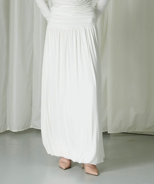 Drape Long Skirt (4color)