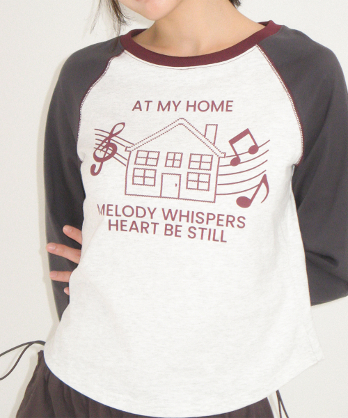 HOUSE RAGLAN LONG SLEEVE NAVY
