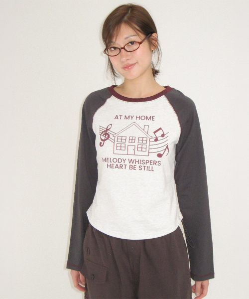 HOUSE RAGLAN LONG SLEEVE NAVY
