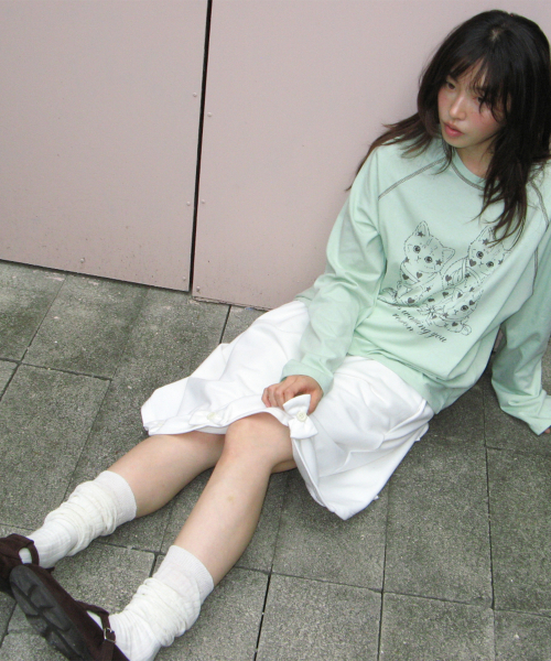 KITTY CATS RAGLAN LONG SLEEVE MINT
