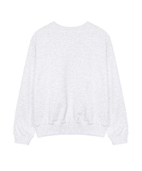 NICOLE BUTTERFLY SWEATSHIRT_MELANGE LIGHT PINK