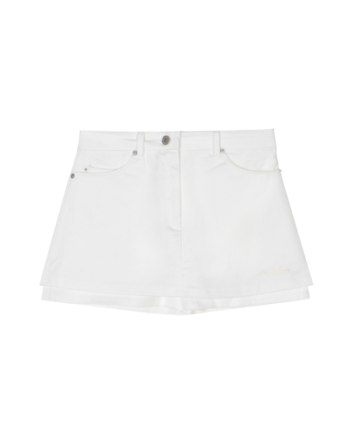 ESSENTIAL LAYERED MINI SKORT_WHITE