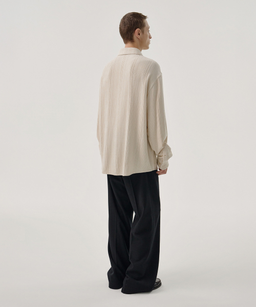 DRAPE SHIRT (IVORY)