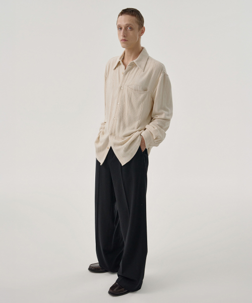 DRAPE SHIRT (IVORY)