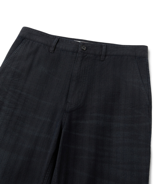 RIDGE HERRINGBONE PANTS (NAVY)