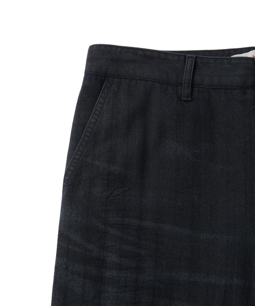 RIDGE HERRINGBONE PANTS (NAVY)