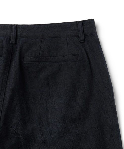 RIDGE HERRINGBONE PANTS (NAVY)