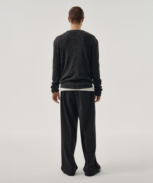 GRAIN HENLEY NECK (WASHED BLACK)