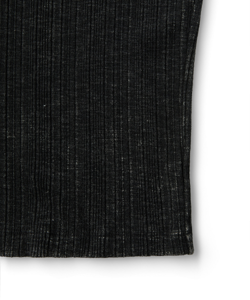 GRAIN HENLEY NECK (WASHED BLACK)