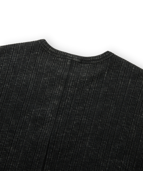 GRAIN HENLEY NECK (WASHED BLACK)