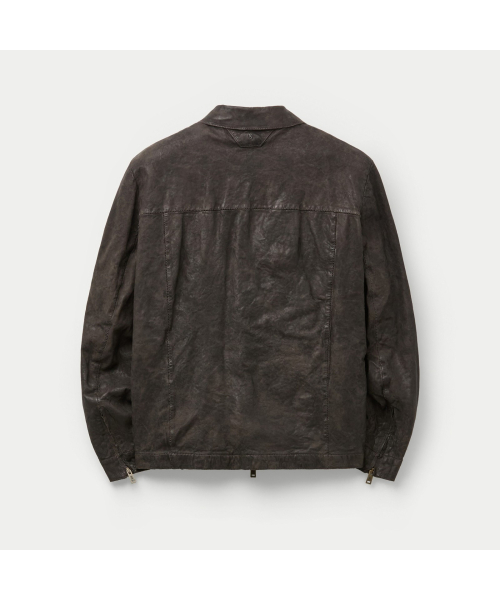 SALVATORE SANTORO ZIP-UP LEATHER JACKET SVUDW26001BRX