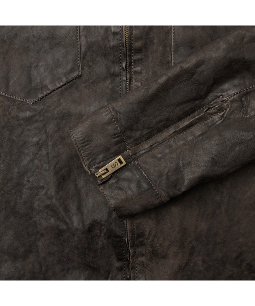 SALVATORE SANTORO ZIP-UP LEATHER JACKET SVUDW26001BRX