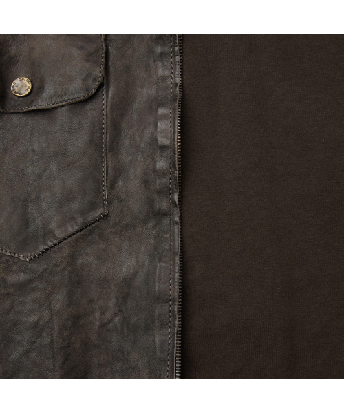 SALVATORE SANTORO ZIP-UP LEATHER JACKET SVUDW26001BRX