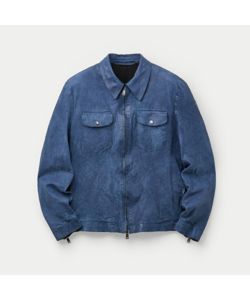 SALVATORE SANTORO ZIP-UP LEATHER JACKET SVUDW26001BUX