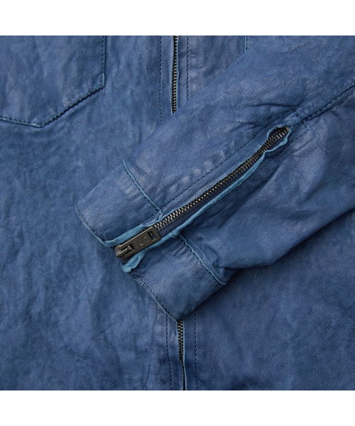 SALVATORE SANTORO ZIP-UP LEATHER JACKET SVUDW26001BUX