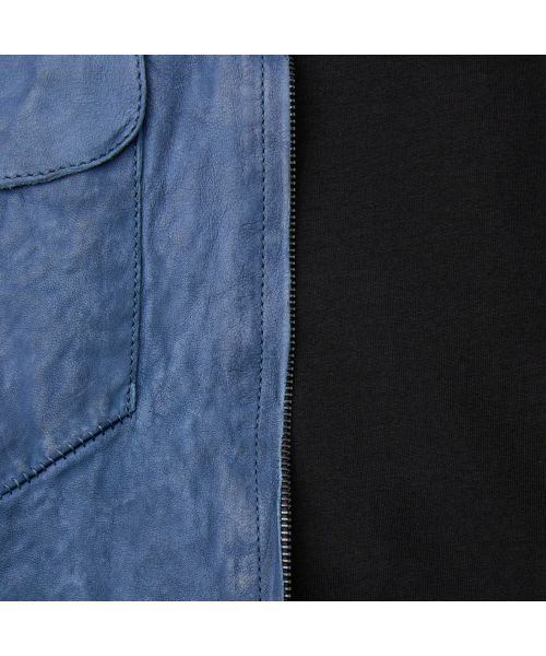 SALVATORE SANTORO ZIP-UP LEATHER JACKET SVUDW26001BUX