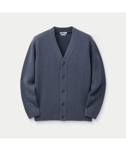 DANIELE FIESOLI EXTRAFINE MERINOS WOOL CARDIGAN SOWAW26055NYX