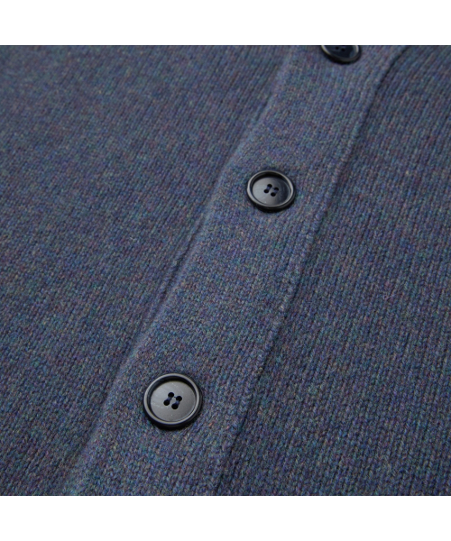 DANIELE FIESOLI EXTRAFINE MERINOS WOOL CARDIGAN SOWAW26055NYX