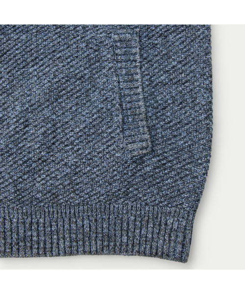 인디고 집업 가디건 SAWAW26121INX