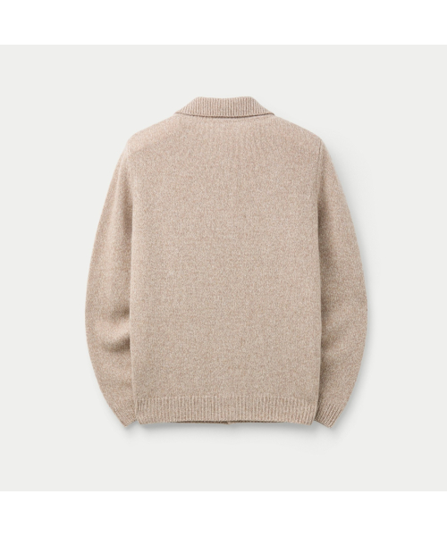 WOOL AND CO LAMBSWOOL POLO CARDIGAN SOWAW26201BEX