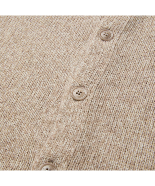 WOOL AND CO LAMBSWOOL POLO CARDIGAN SOWAW26201BEX