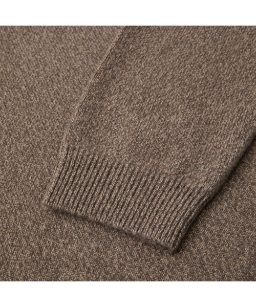 DANIELE FIESOLI EXTRAFINE MERINOS WOOL CASHMERE POLO SWEATER SOWAW26054BRX