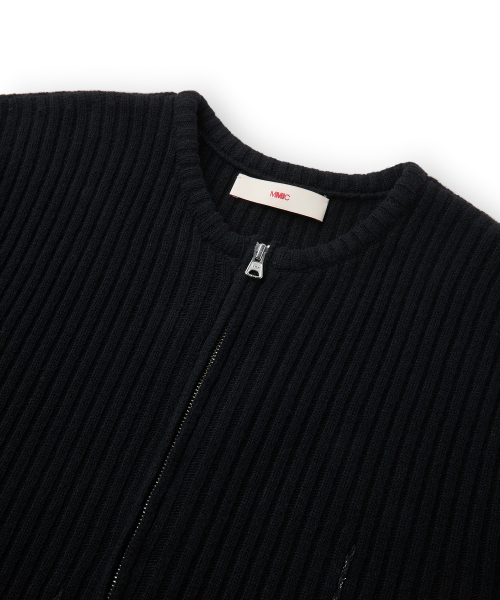 OTIS ZIP CARDIGAN (BLACK)
