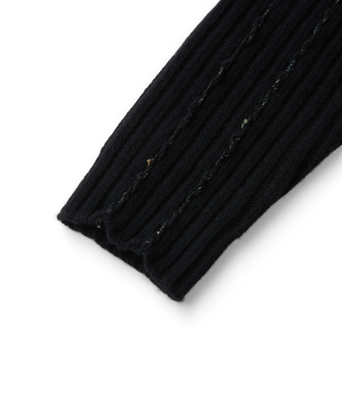 OTIS ZIP CARDIGAN (BLACK)