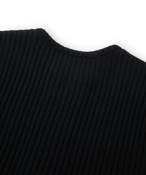 OTIS ZIP CARDIGAN (BLACK)