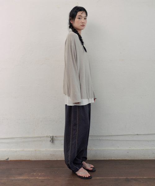 aube layered t-shirt (2color)