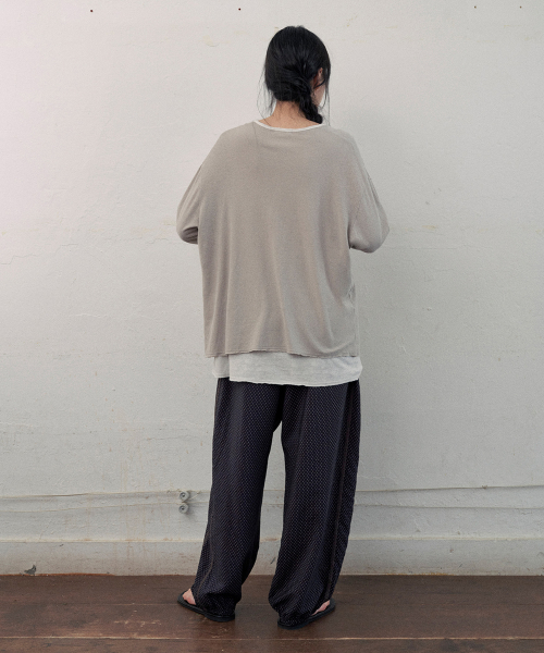 aube layered t-shirt (2color)