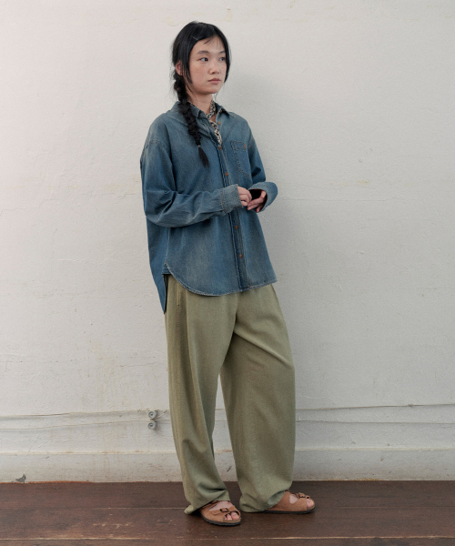 elliot denim shirt (blue)