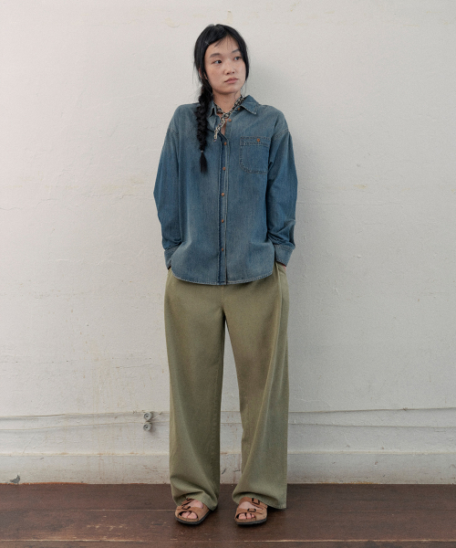elliot denim shirt (blue)