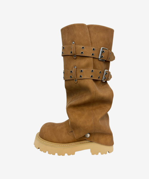 Forge Two-Way Mule Boots _ Caramel Brown