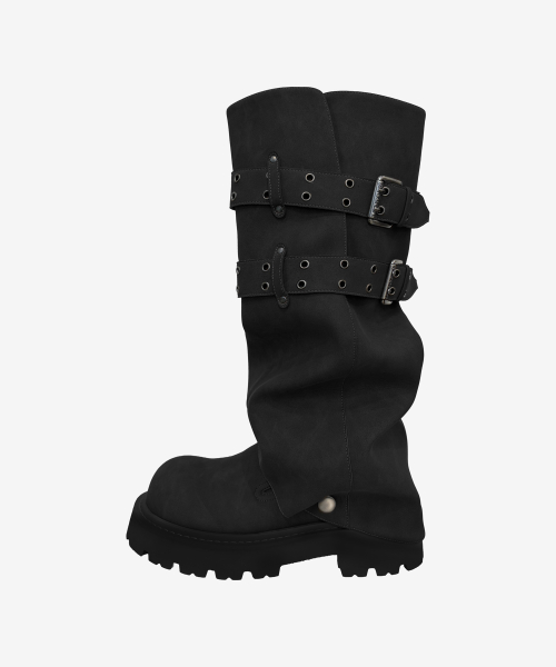 Forge Two-Way Mule Boots in Black