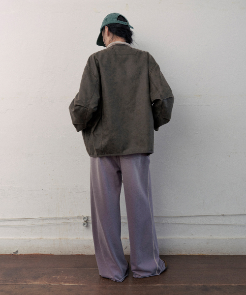 le leather jumper (brown)