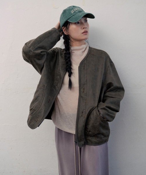 le leather jumper (brown)