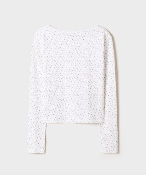 Floral Cardigans Long-Sleeve Tee_SPLWG49G31